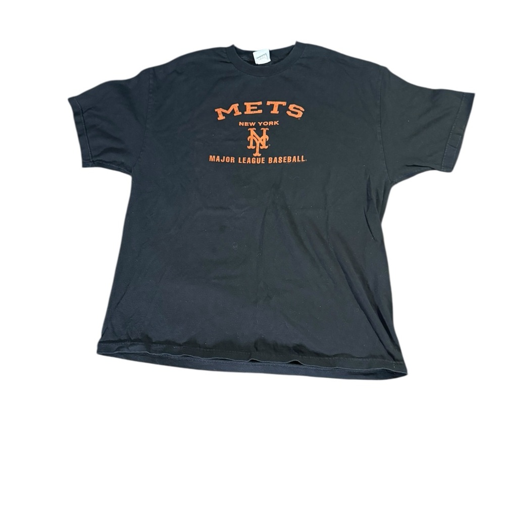 New York Mets Vintage Lee Black T-Shirt Size XL - Picture 1 of 5